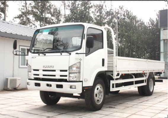 Eenrijdige vrachtwagen Isuzu 10 ton 4×2 vrachtwagen 5,5 meter lange doos Euro 4 platte cabine