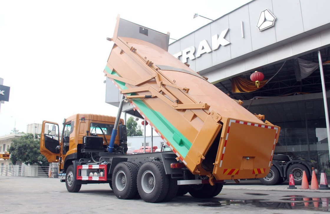 Sino Truck Nieuw stedelijk bouwwerk 6*4 Rijmodus 10 banden laag dak Links handrijden
