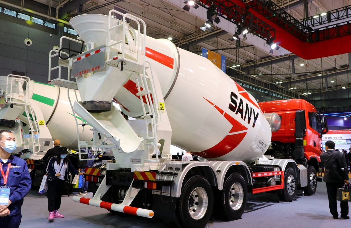 Betonvervoertruck 8×4 Sany Mixer 8 Cubic Hino Motor 307hp 12 versnellingsbak