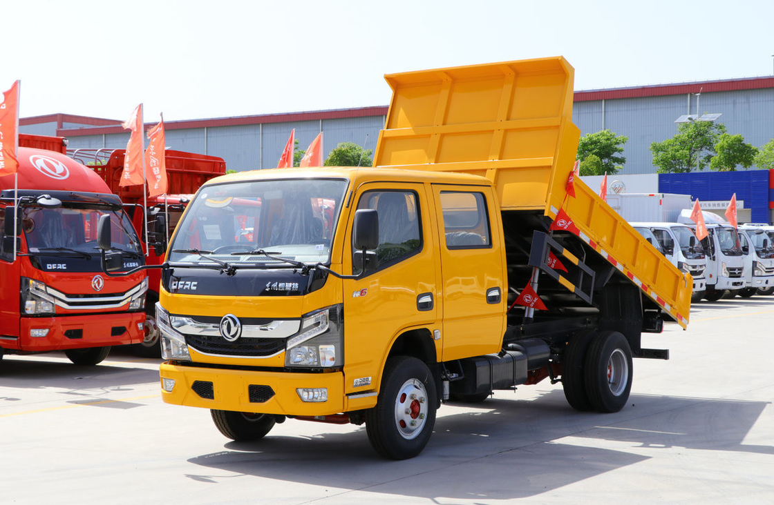 Mini Dump Truck Te koop Euro 5 Emission Chinese merk Tipper Dubbele cabine 4 * 2 Drive Mode