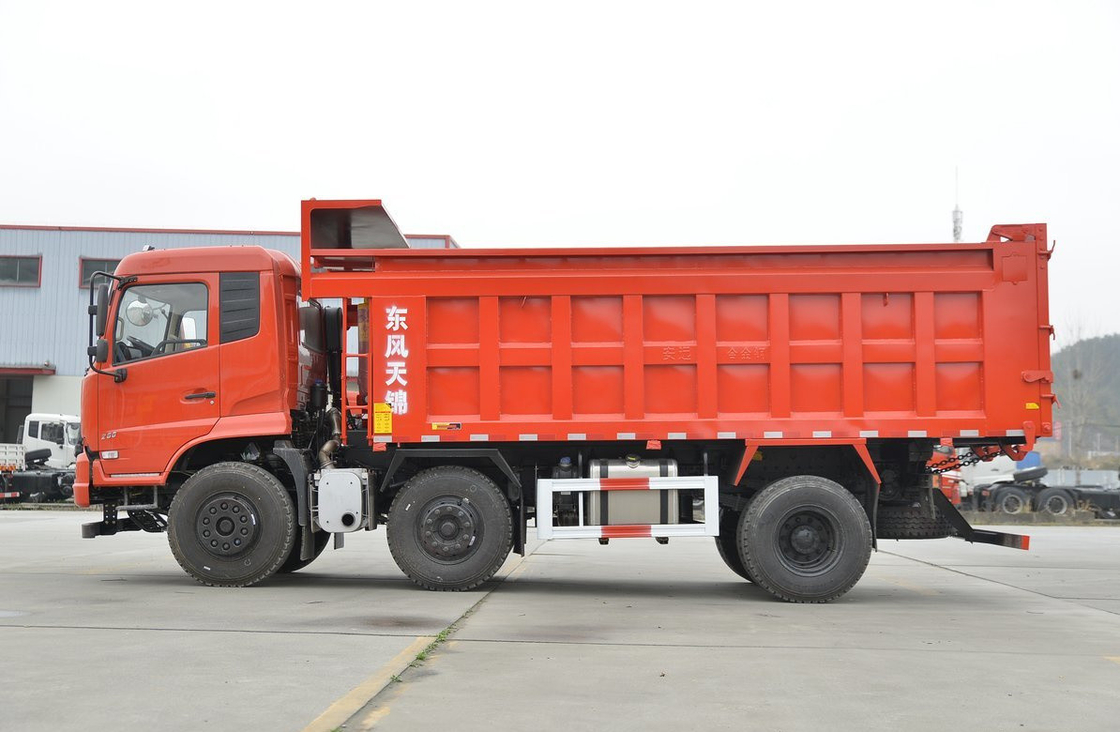 Min Dump Truck te koop Dongfeng 6*2 Tianjin Tipper 260hp Yuchai Motor Linkshandig stuur
