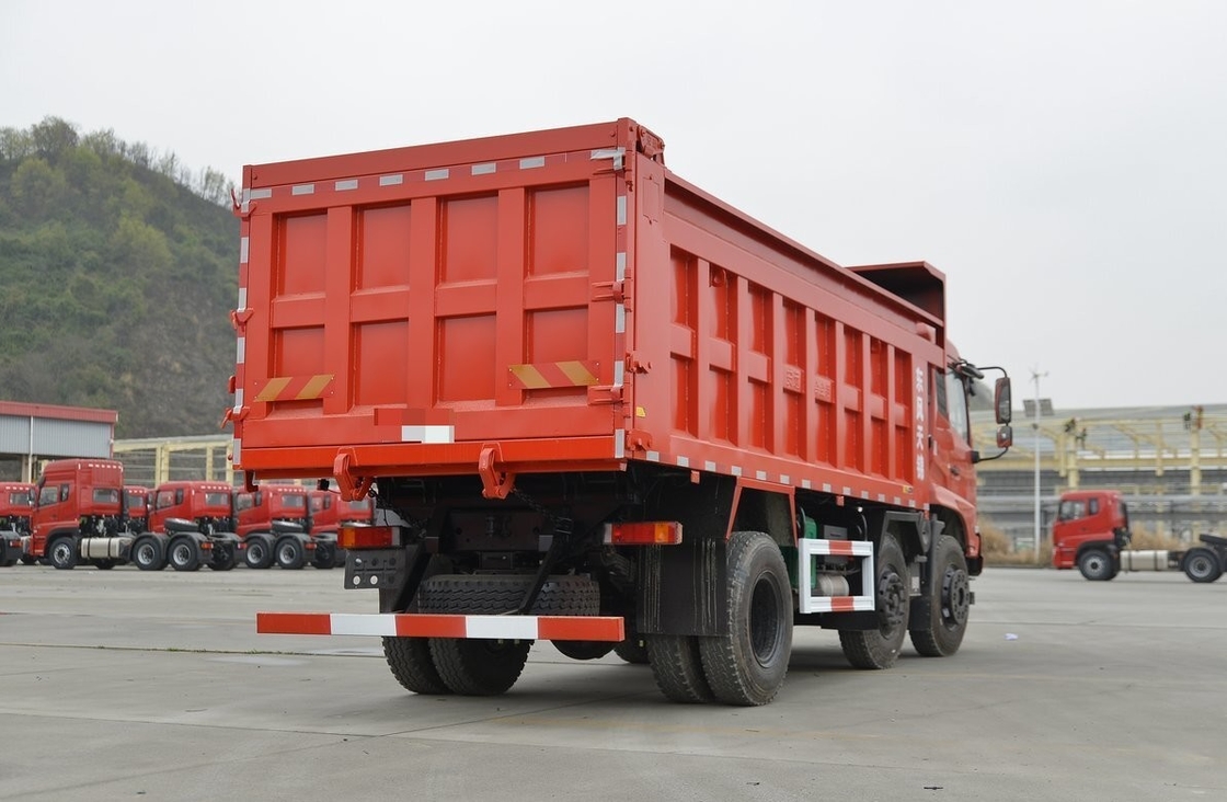 Min Dump Truck te koop Dongfeng 6*2 Tianjin Tipper 260hp Yuchai Motor Linkshandig stuur
