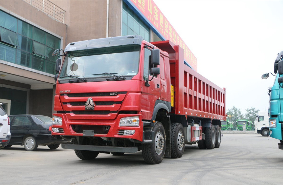 Sino Howo Dump Truck 76 Flat Cabin 8*4 Tipper Truck 30-50 ton Laad 12 banden LHD&RHD