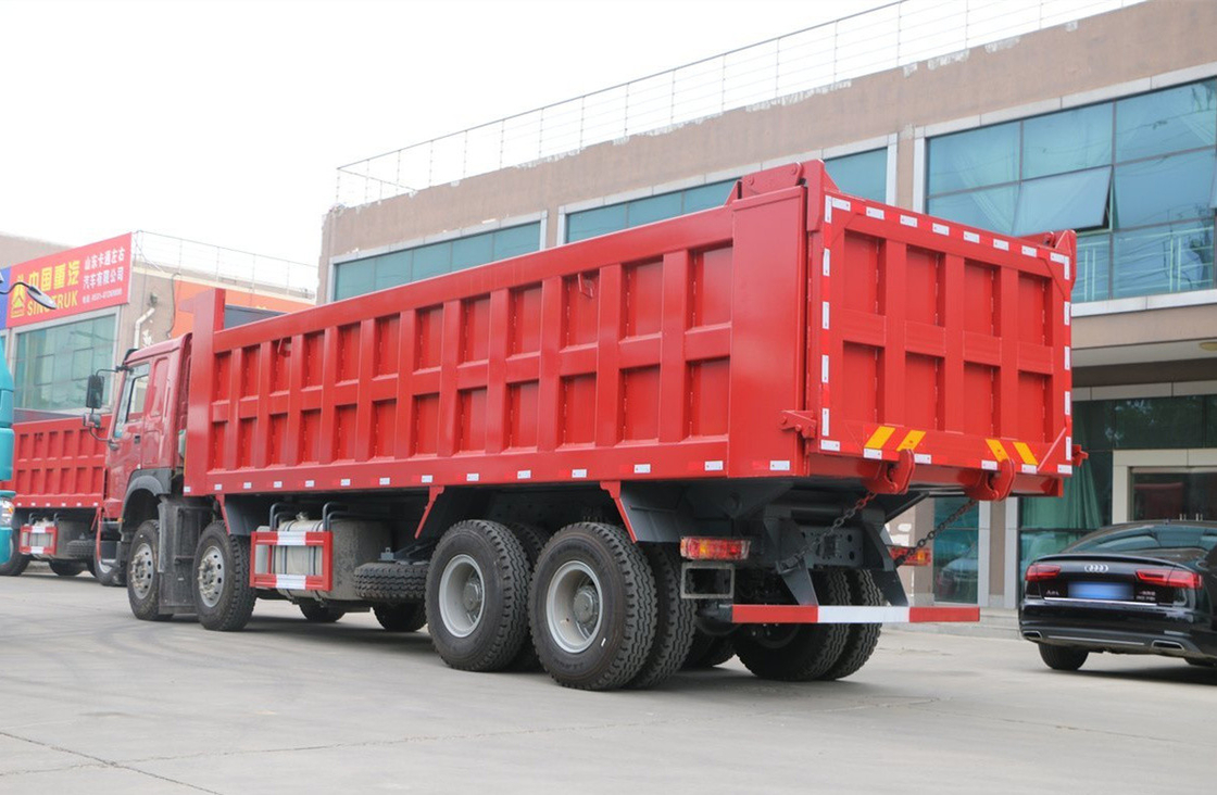 Sino Howo Dump Truck 76 Flat Cabin 8*4 Tipper Truck 30-50 ton Laad 12 banden LHD&RHD