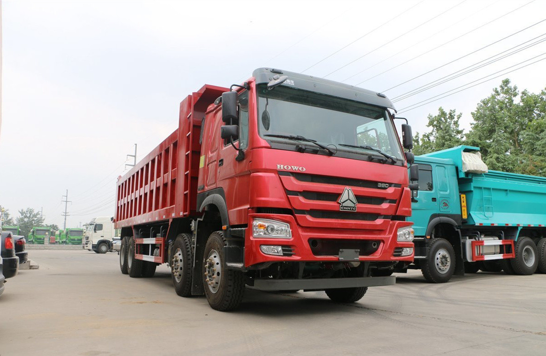 Sino Howo Dump Truck 76 Flat Cabin 8*4 Tipper Truck 30-50 ton Laad 12 banden LHD&RHD