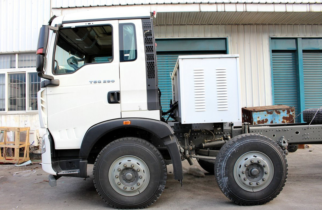 Sino Tipper Truck Howo Dumper Chassis 8×4 Single Cab 2 zitplaatsen LNG 290hp 9,2 meter lang
