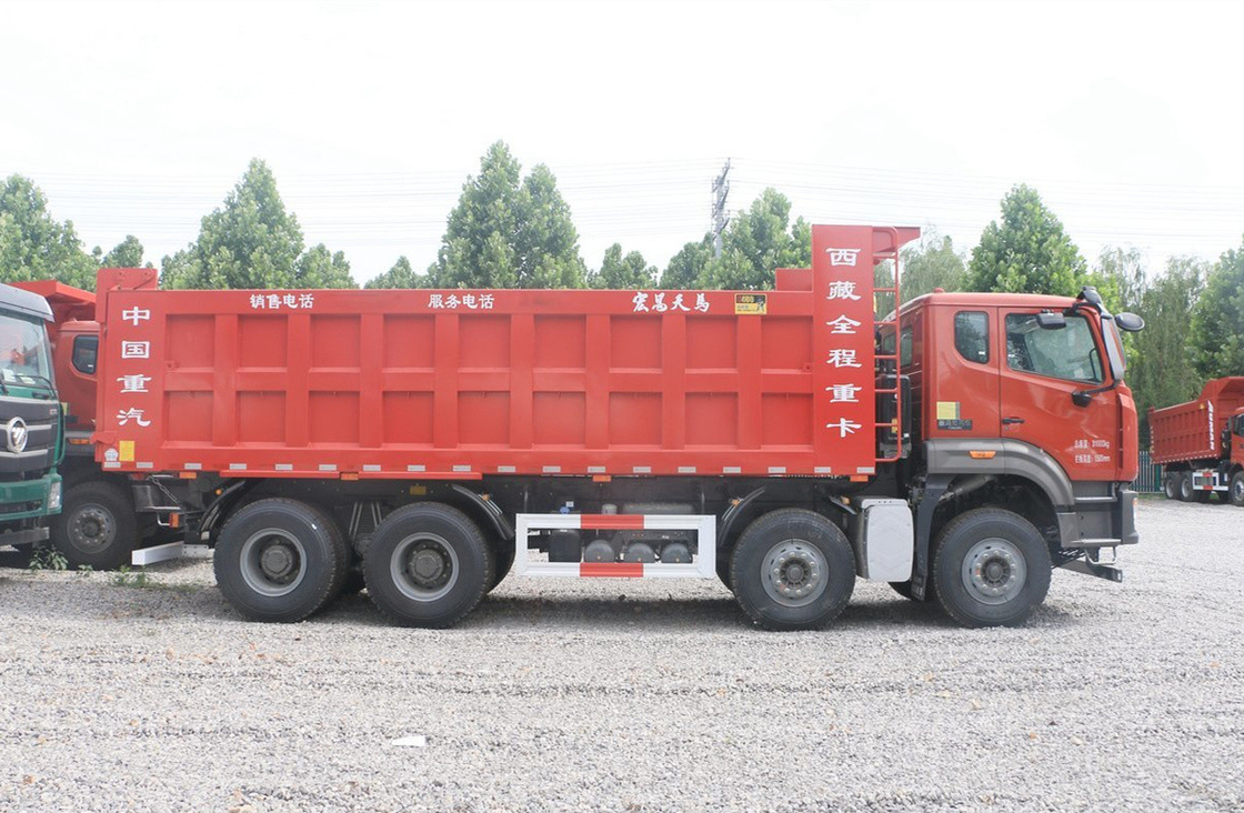 Sino Truck 60t Dumper Power Diesel Motor 440hp Hohan Tipper 8×4 Mijnbouw Transport