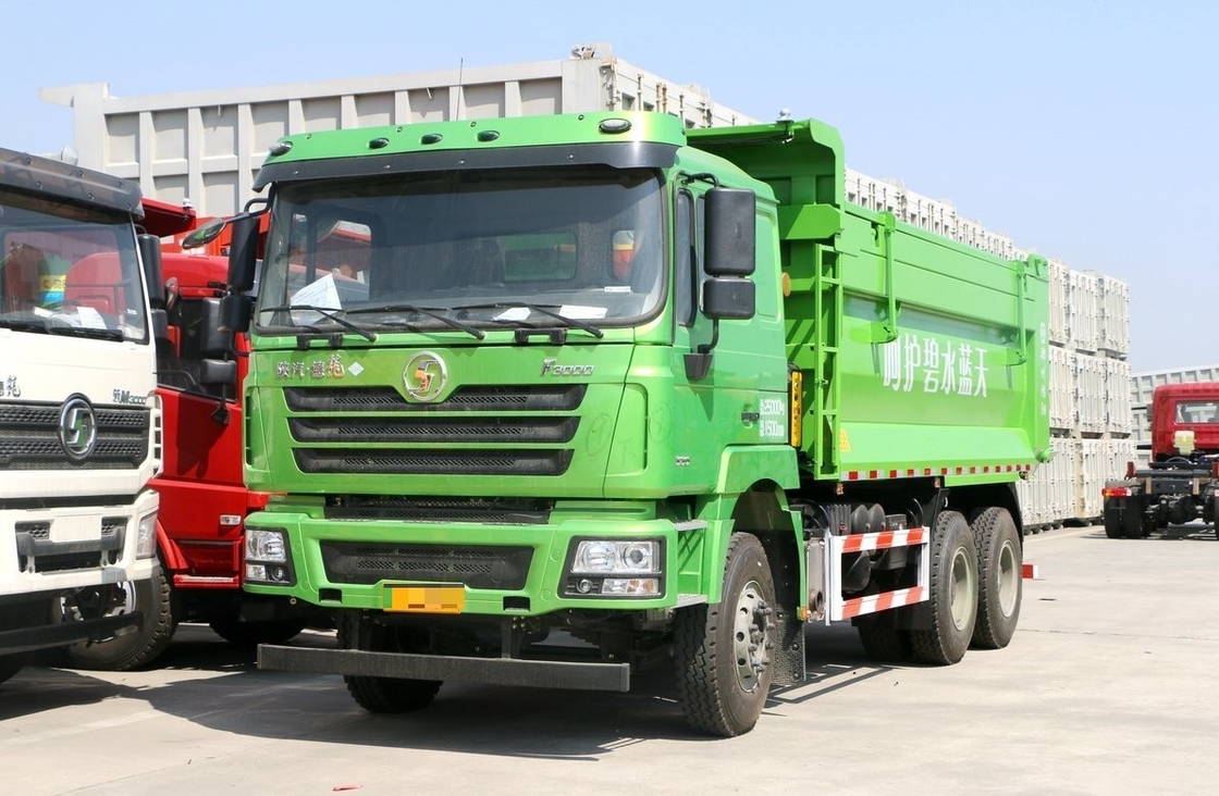 6*4 Dump Truck 30 Tons Nieuwe Energie Brandstof LNG Shacman F3000 Single Sleeper 10 Wielen 380 pk