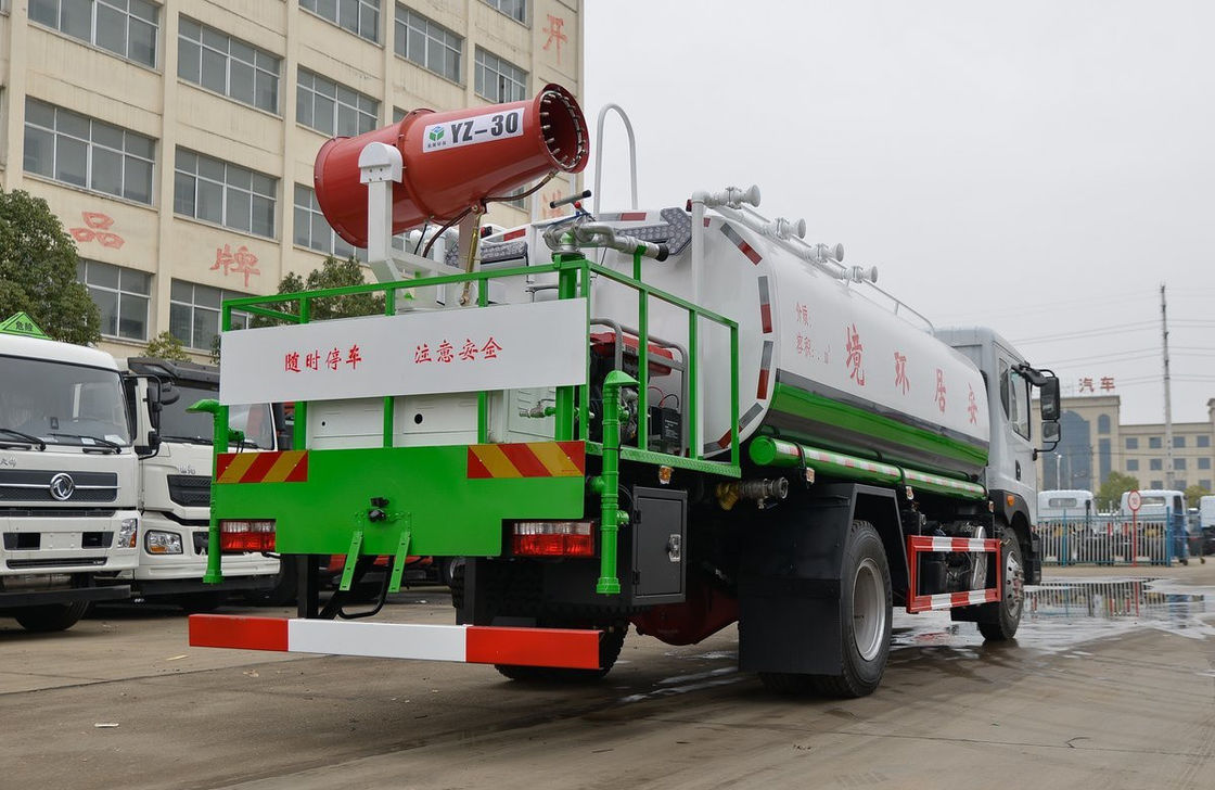 Straat sprinkler Truck Dongfeng 4×2 water tank met atomizer kanon 230hp Cum-mins motor