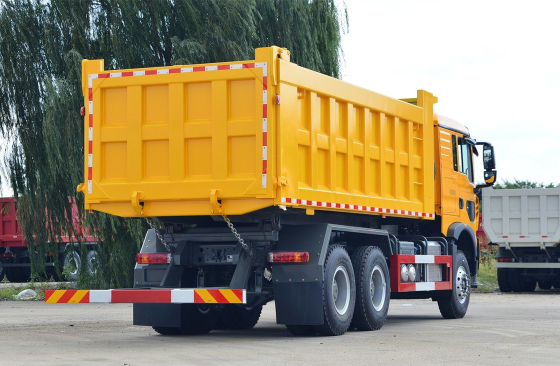 Gebruikte 10 banden Tipper Truck 6,3 meter Doos 400 pk Howo TX7 Front Lifting 12-speed handleiding
