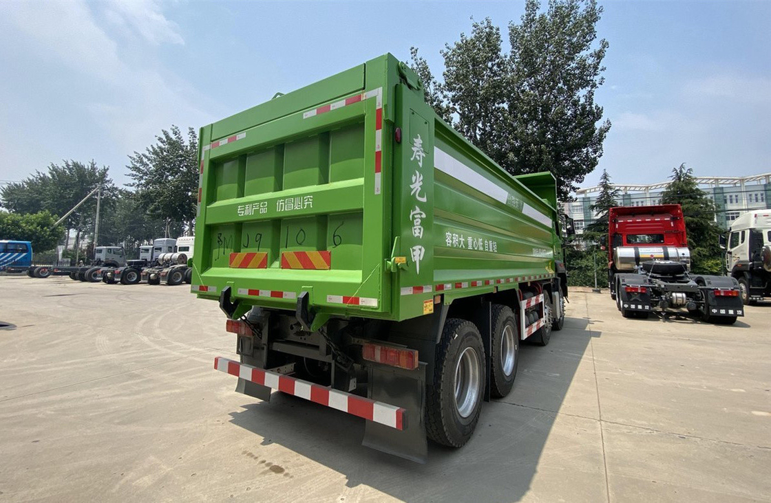 Howo 8x4 Dump Truck 340 pk Stedelijk bouwwerk Afvalvervoer 12 wielen Bladveer