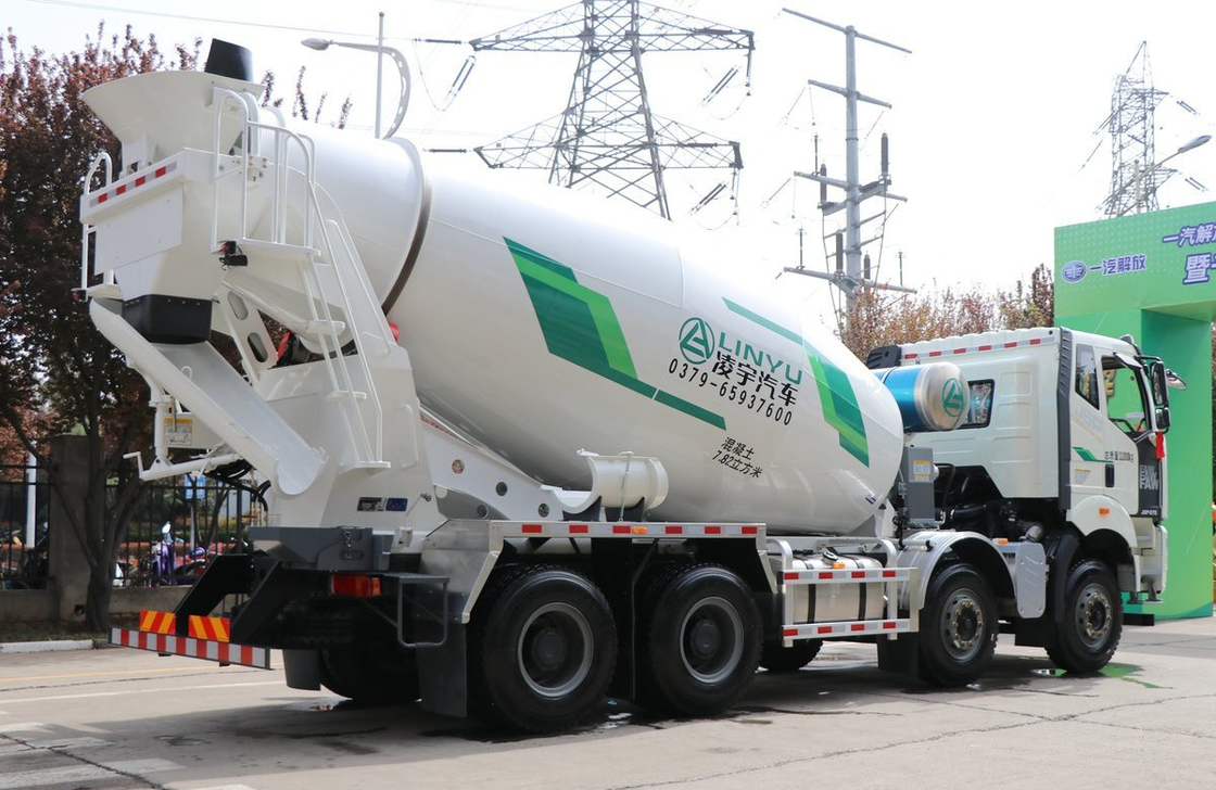 Betonmixer Truck 12 wielen 8*4 FAW Mixer 375hp Een slaapcabine 8 Kubik Tanker