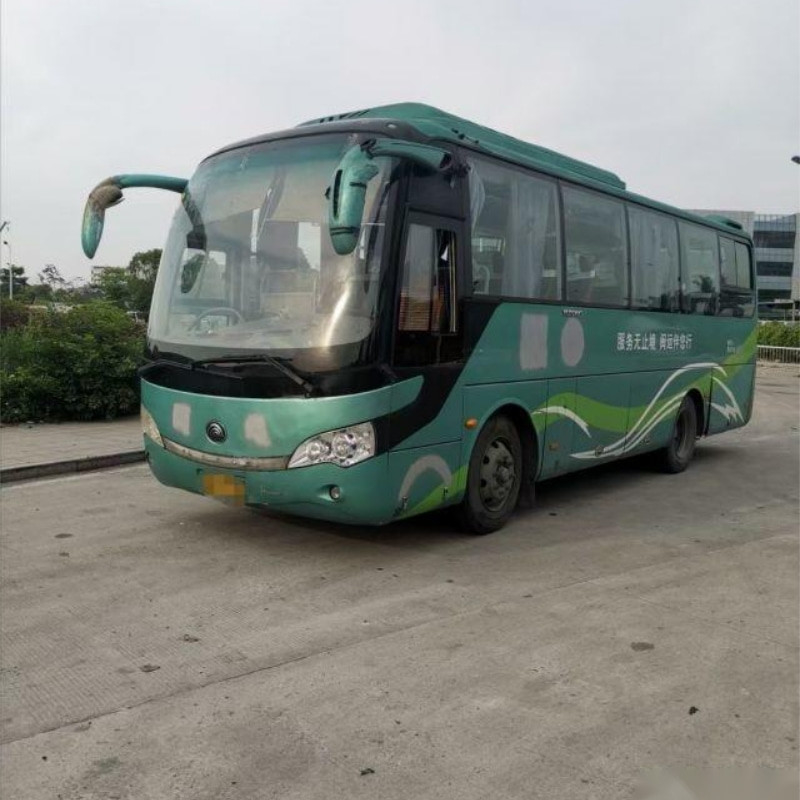 ZK6938H9 Blauwe gebruikte Yutong bussen 39 zitplaatsen gebruikte reisbus 2010 JAR Grote prestaties