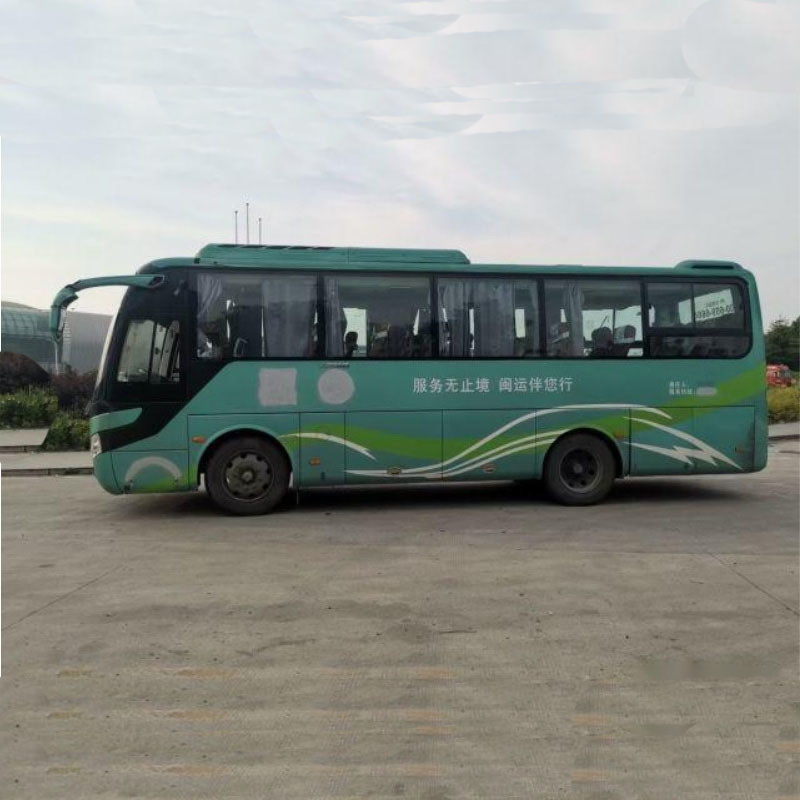 ZK6938H9 Blauwe gebruikte Yutong bussen 39 zitplaatsen gebruikte reisbus 2010 JAR Grote prestaties