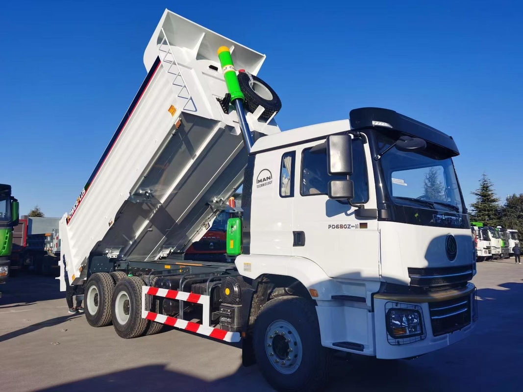 Gebruikte tipper trucks Shacman E3 dump truck 2024 jaar Cummins motor 385 pk Gebruik in Afrika