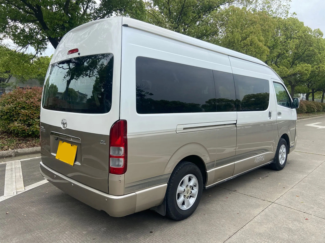 Toyota Hiace 13 zitplaatsen met links stuur Elektrische Mid-Door Euro 4 Standard Champagne Gold Minibus