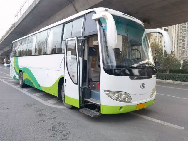 11.5m Euro 4 Dieselmotor Linksgestuurde King Long 51-seater grote gebruikte passagiersbus