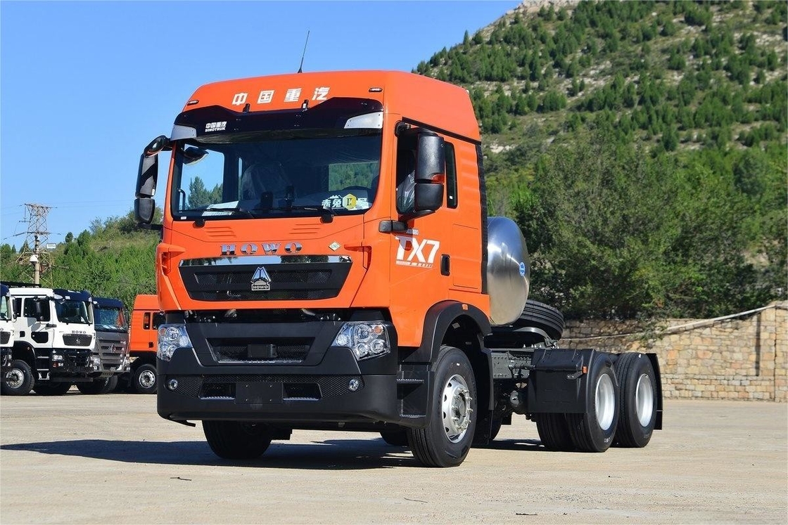 480 pk HOWO Traktor Nationaal VI Emisie Standaard Deflector Achter Dubbele As LNG