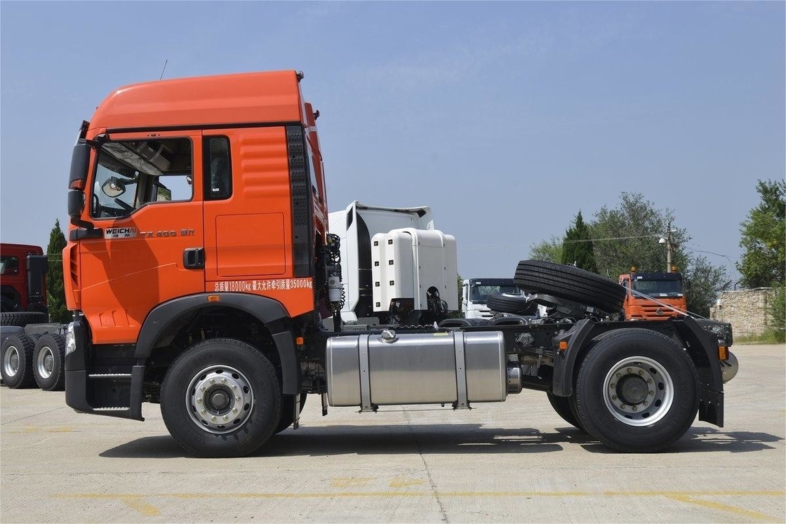 400 HOWO Traktortruck 12 snelheid 4*2 6 banden 6 cilinder eenrijdige halve dieselmotor Traktor