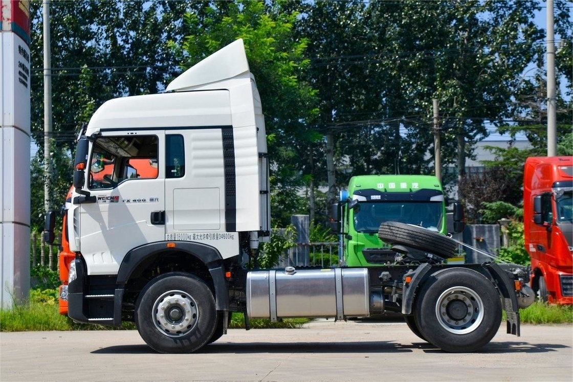 HOWO Tractor Truck National VI Emission Standard Single Axle 350HP Diesel met deflector