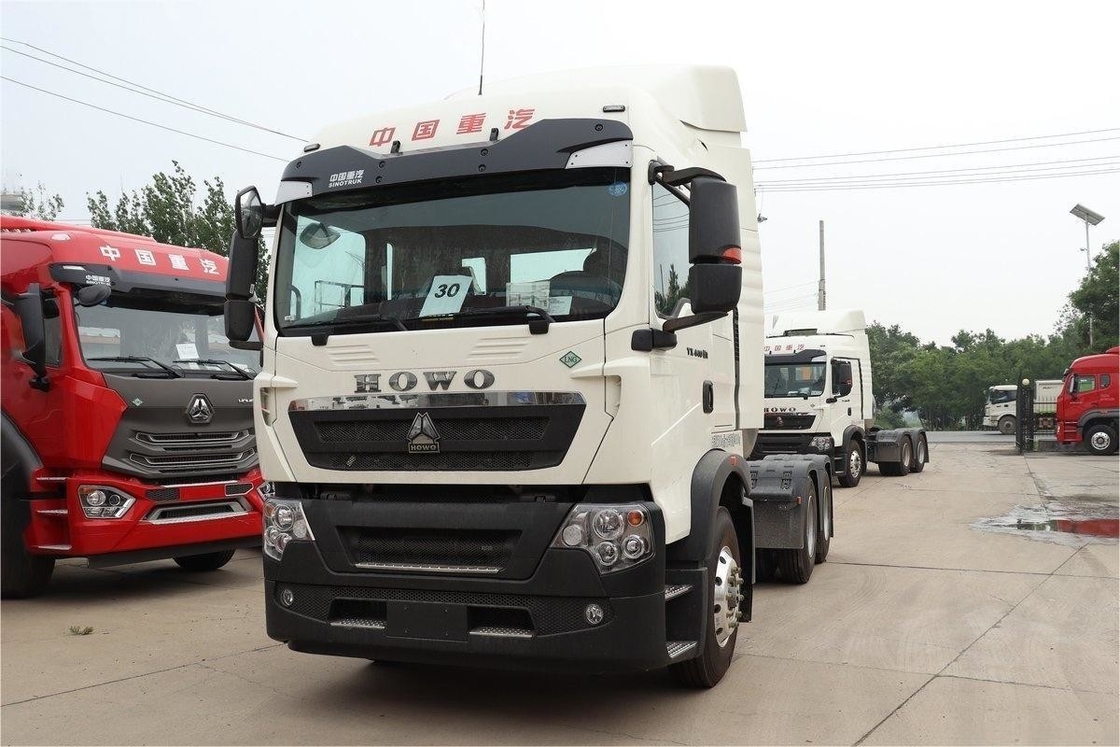 HOWO Eén rij Semi TX zware vrachtwagen 440 pk 6x4 12 versnellingen Dual Drive LNG tractor National VI