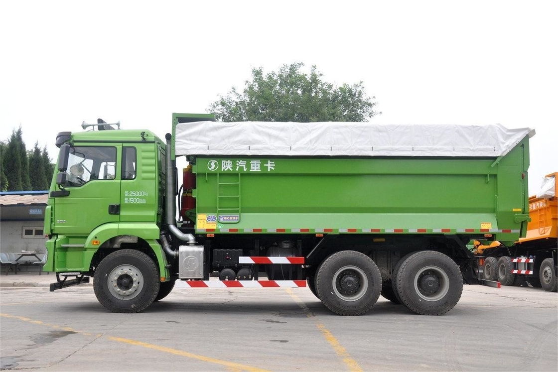 Shacman Dump Truck Weichai Nationaal Vijf 6x4 350 pk 5.6m 6 cilinders 10 versnellingen U-Box