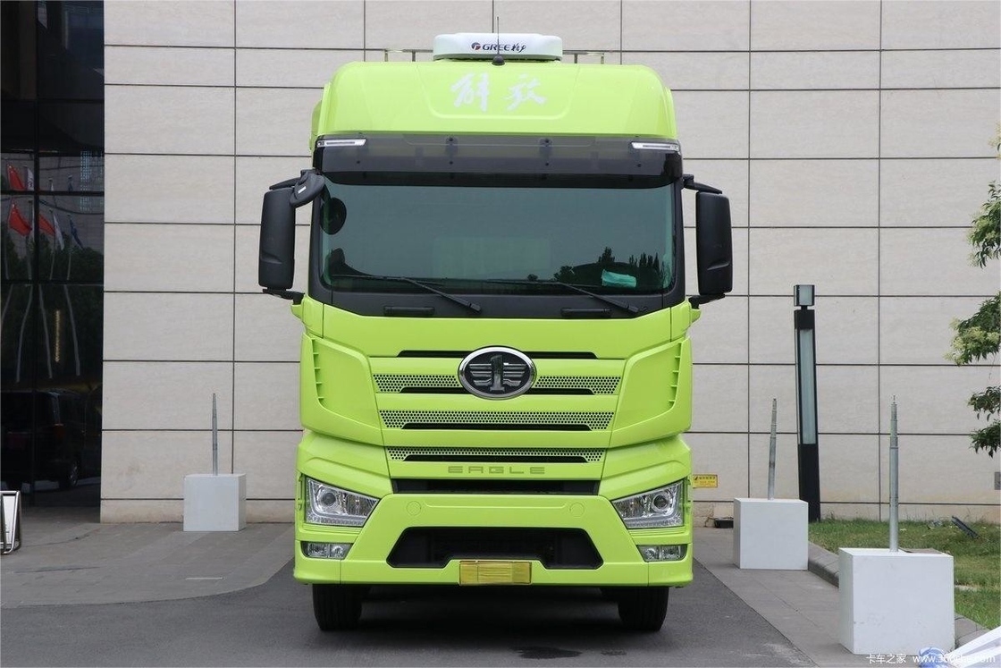 Jiefang Zware hek Truck Groen lichaam Hoog dak 460 pk 8x4 9,4 m 12-speed Diesel Truck