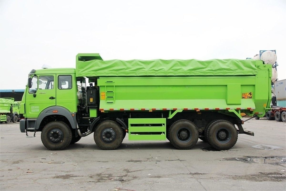 Beiben zware dumptruck 336 pk 8x4 6,4 m Nieuwe milieuvriendelijke traliewerk bovenkop