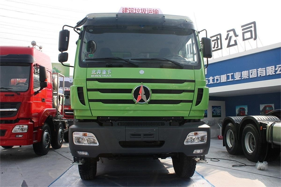 Beiben Zware Truck 336HP 6X4 5,6m Diesel 12 versnellingen U-vormige Muck Truck Met Tarpaulin Cover