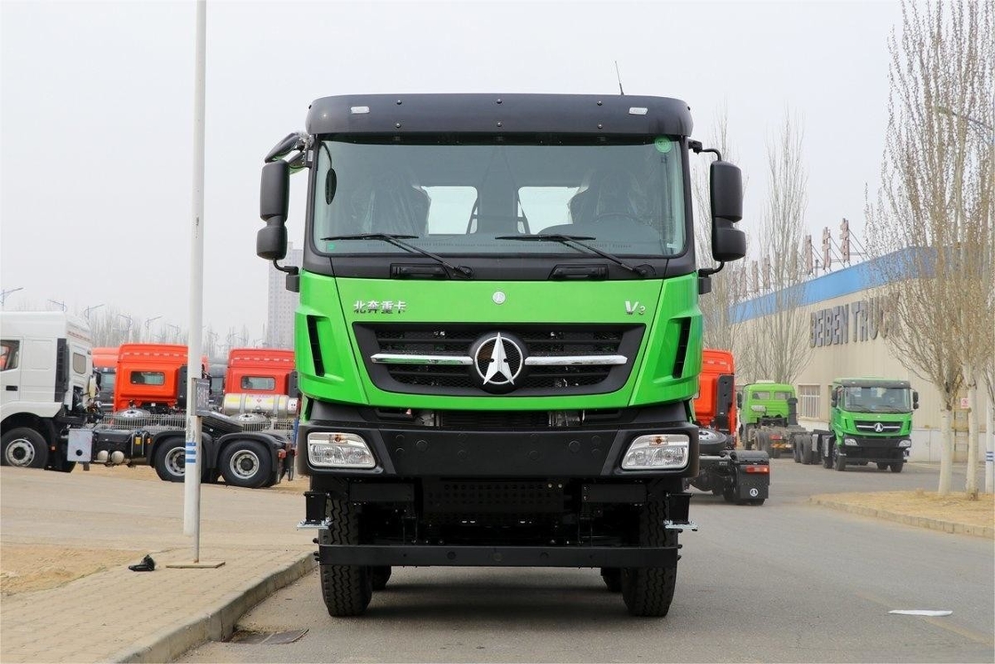 430 pk 8x4 6,5 meter airbag schokabsorberende stoel U-vormige vrachtbus Beiben dumptruck chassis