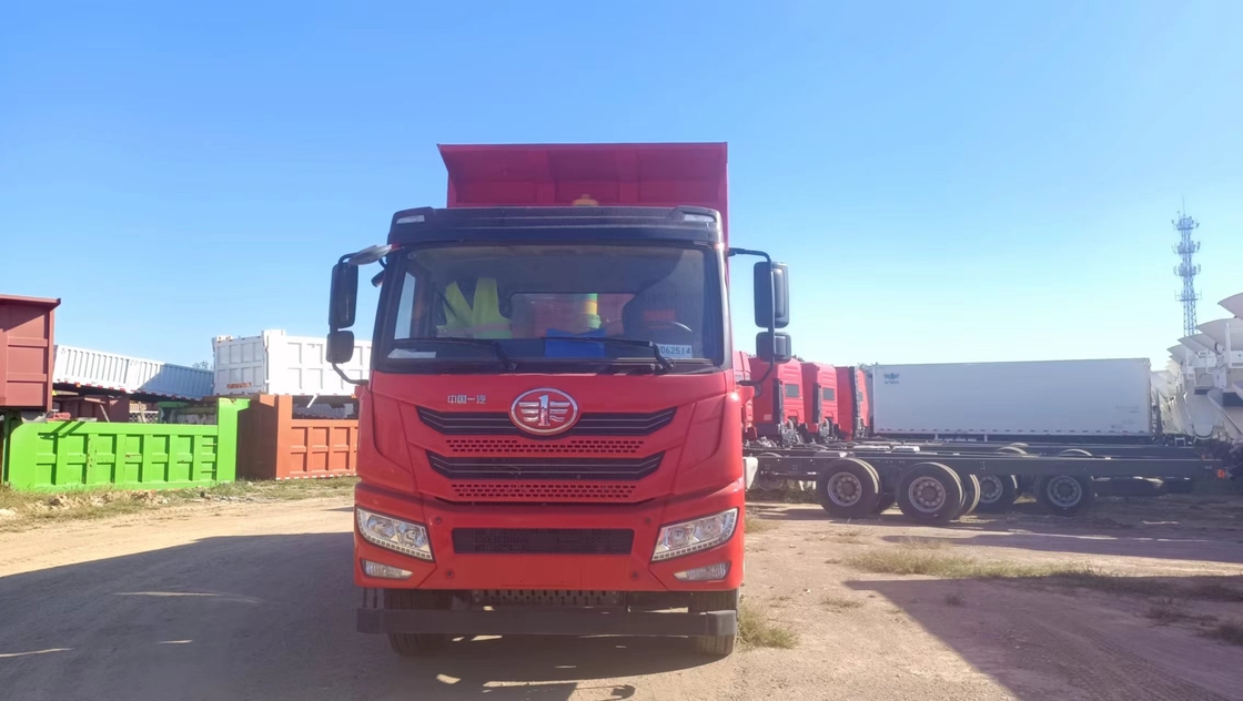 8*4 Gebruikte ophangwagens te koop 22cbm capaciteit Emmer FAW V20 Dump Truck 340 pk Diesel