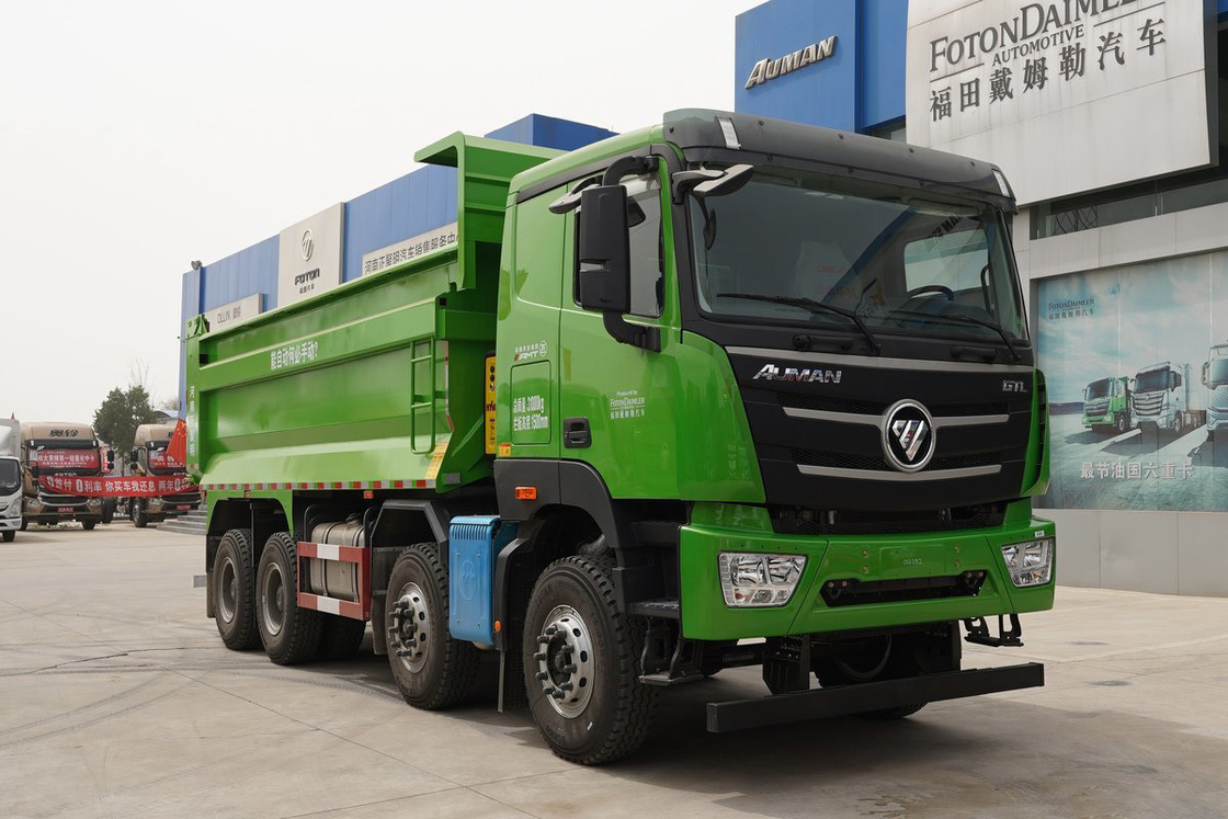Foton Auman GTL Dump Truck 490HP 8X4 AMT 12-speed automatisch 6.8m achterste dump 360-graden beeldvorming