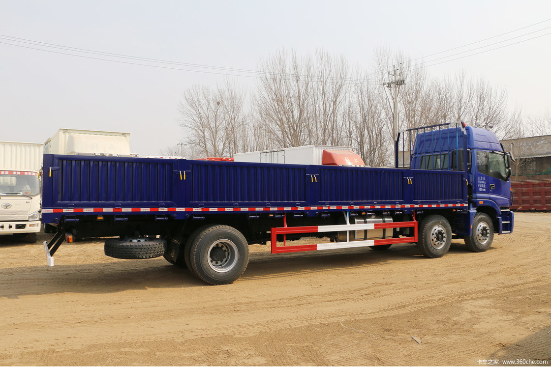6 serie zware vrachtwagen Foton Auman Flatbed Truck Diesel 8-speed 245HP 6X2 9,53m Blauw lichaam