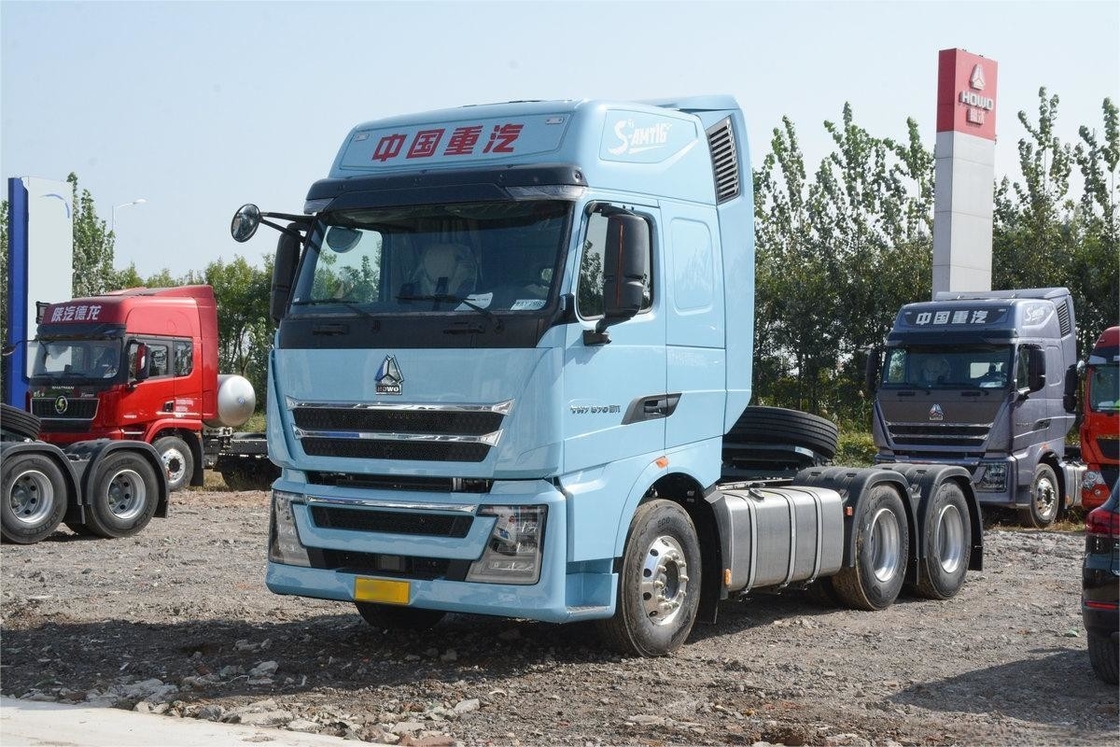 Howo Tractor Truck National VI 6X4 AMT Automatische achterste dubbele as Achterste acht wielen 570 pk