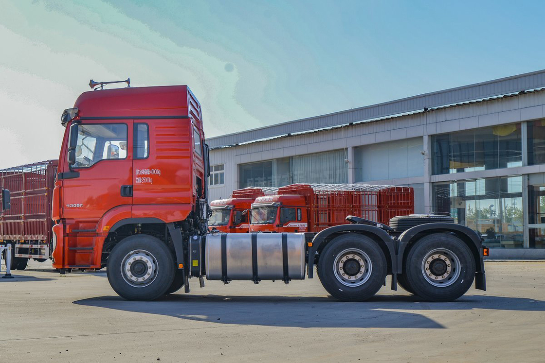 Hoog dak deflector Vierpunts ophanging airbag stoel 430HP 6*4 M3000s Shacman trekker truck