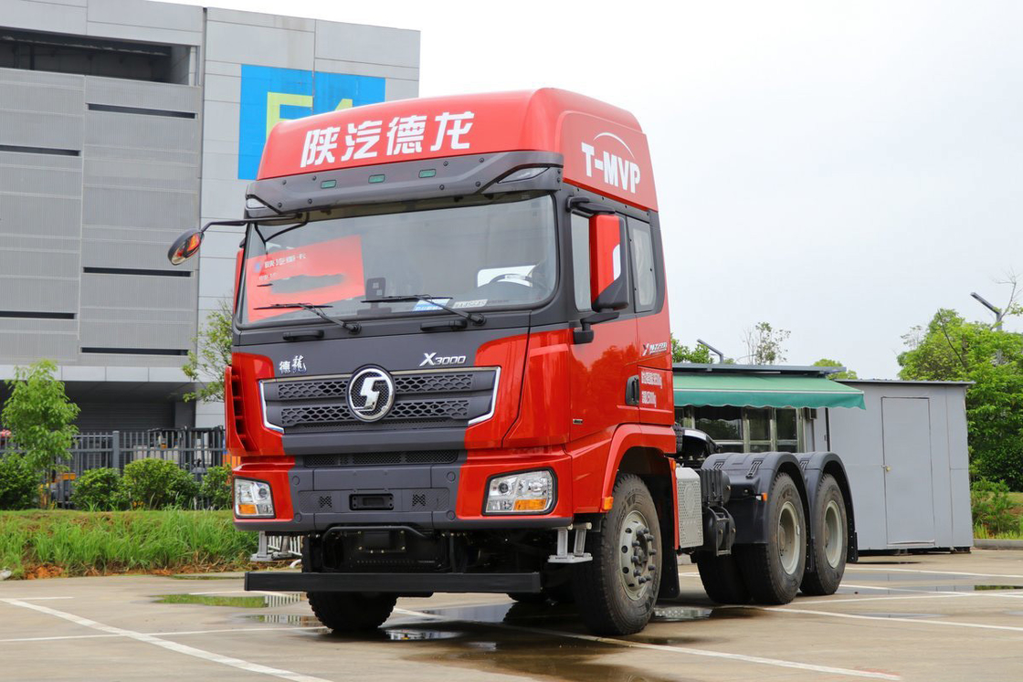 Airconditioned Air Deflector Airbag Schokabsorberende stoel Diesel 550 pk Shacman zware tractor