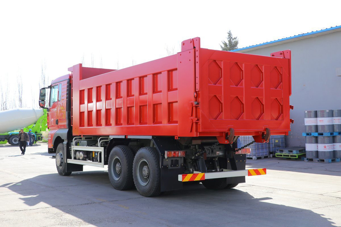 SITRAK G7 Dump Truck 12-Speed 400 pk 6X4 5.8m U-vormige Dump Container Rood lichaam Sinotruk