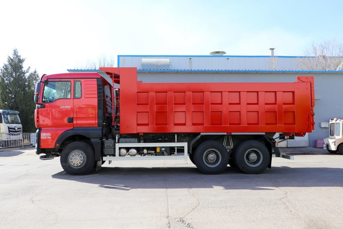 SITRAK G7 Dump Truck 12-Speed 400 pk 6X4 5.8m U-vormige Dump Container Rood lichaam Sinotruk