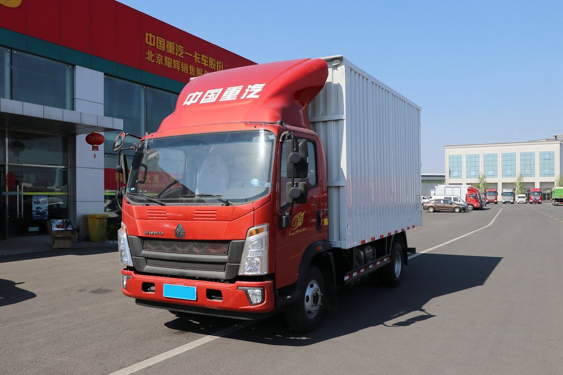Sinotruk King serie 160 pk 4,15 m hoog dak deflector enkele rij HOWO van licht vrachtwagen