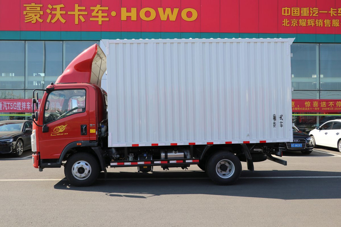 Sinotruk King serie 160 pk 4,15 m hoog dak deflector enkele rij HOWO van licht vrachtwagen