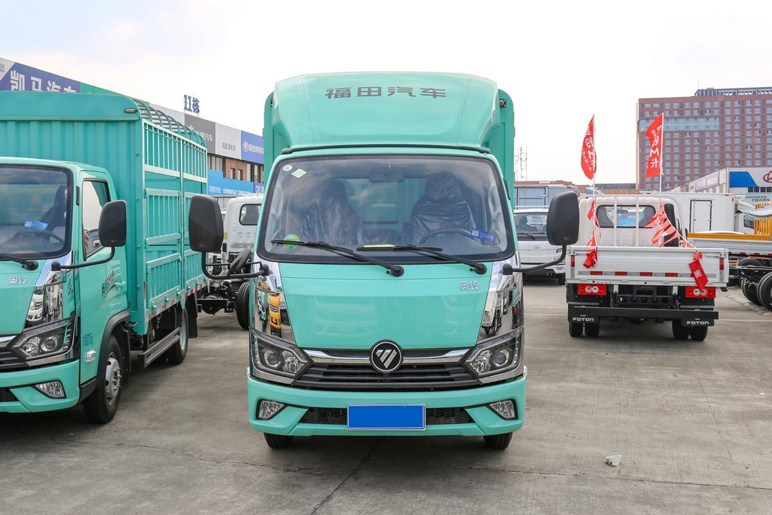Foton Auman Mini Truck 2.0L 127HP CNG 3.815m Hoog dak deflector hek Truck schokabsorberende stoelen