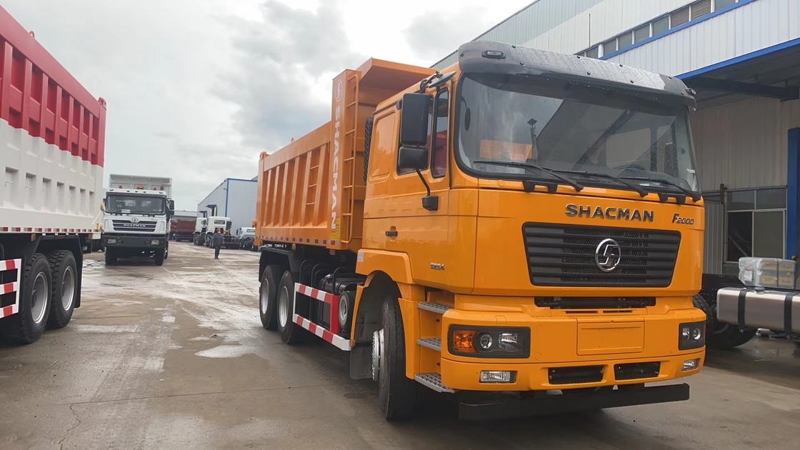 Dump trucks 6*4 Shacman F2000 Chinese trucks Big Bucket 290hp Diesel motor Links stuur