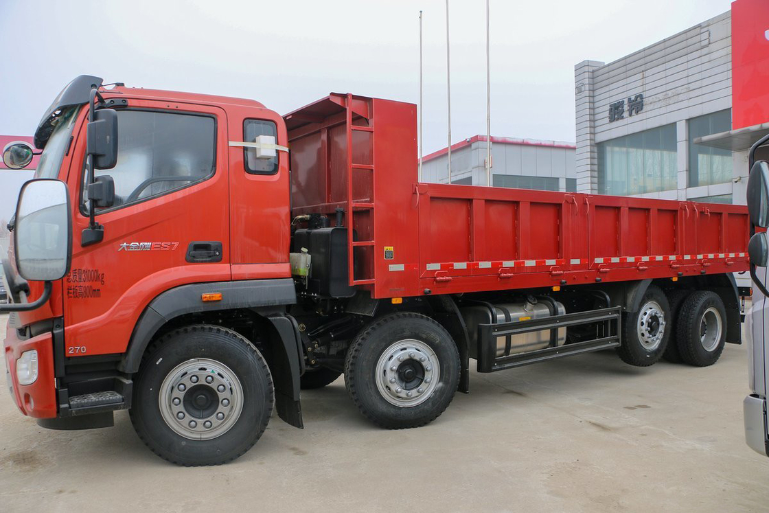 Ruiwo BJ3314 Donkey Kong ES7 Yuchai Motor 270 pk 8X2 10-speed airbag schokabsorberende stoel 7.2m Foton dump truck