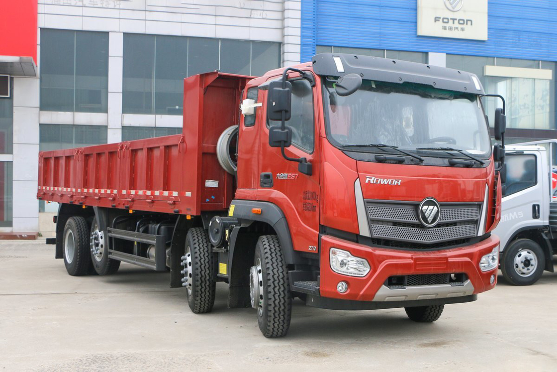 Ruiwo BJ3314 Donkey Kong ES7 Yuchai Motor 270 pk 8X2 10-speed airbag schokabsorberende stoel 7.2m Foton dump truck