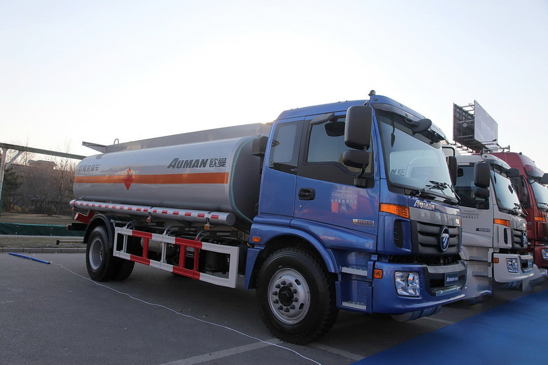 Foton Oil Tanker Truck Auman BJ5163 EXT 3 Series Diesel 210HP 4X2 8T Flat Top Single Row Seat