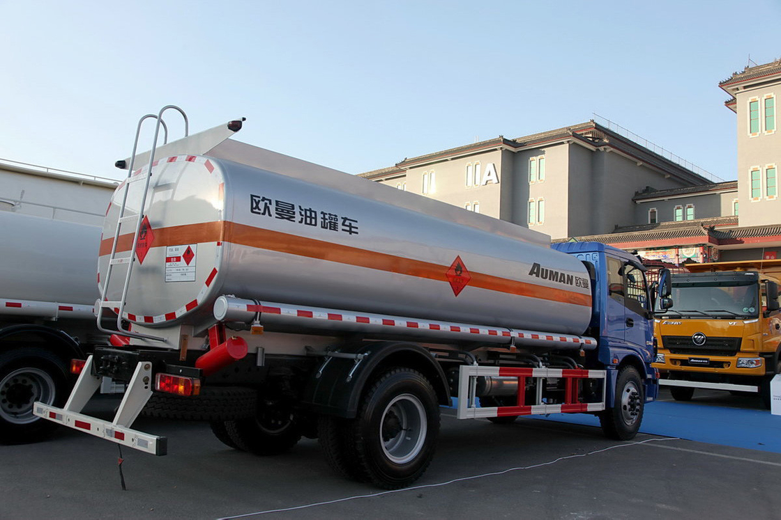 Foton Oil Tanker Truck Auman BJ5163 EXT 3 Series Diesel 210HP 4X2 8T Flat Top Single Row Seat