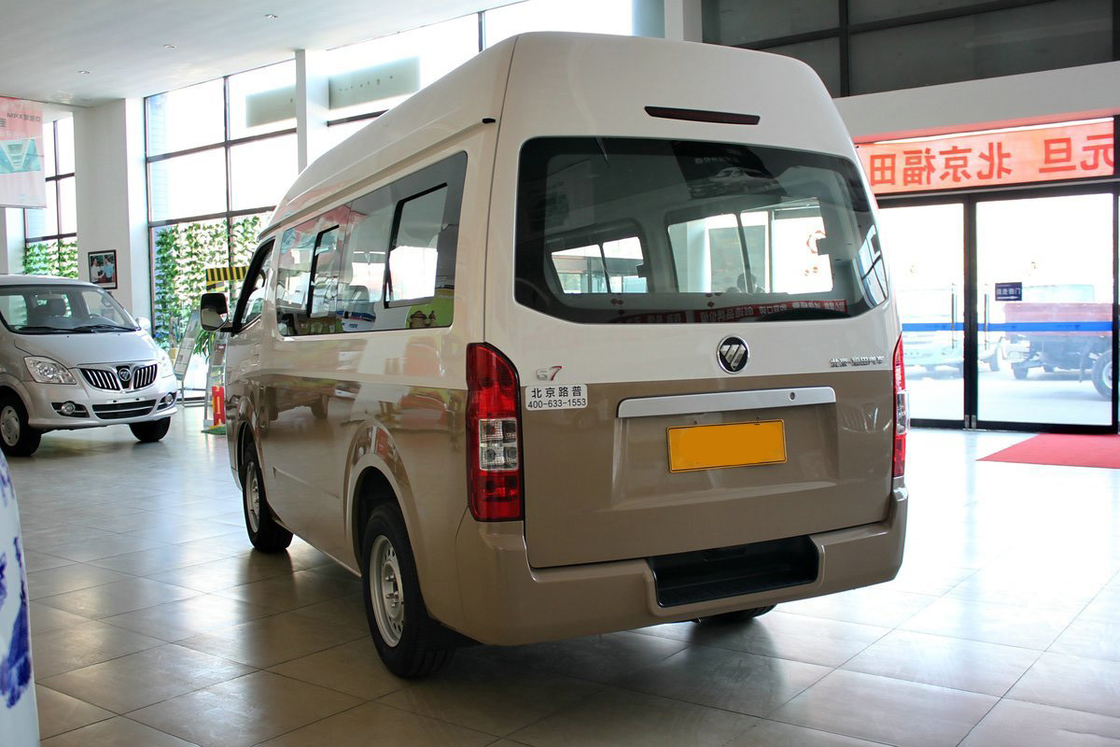 Gebruikte Foton Mini Bus 2022 Commerciële editie Gasoline handleiding 5-snelheid 160 pk 10 zitplaatsen rechts schuifdeur