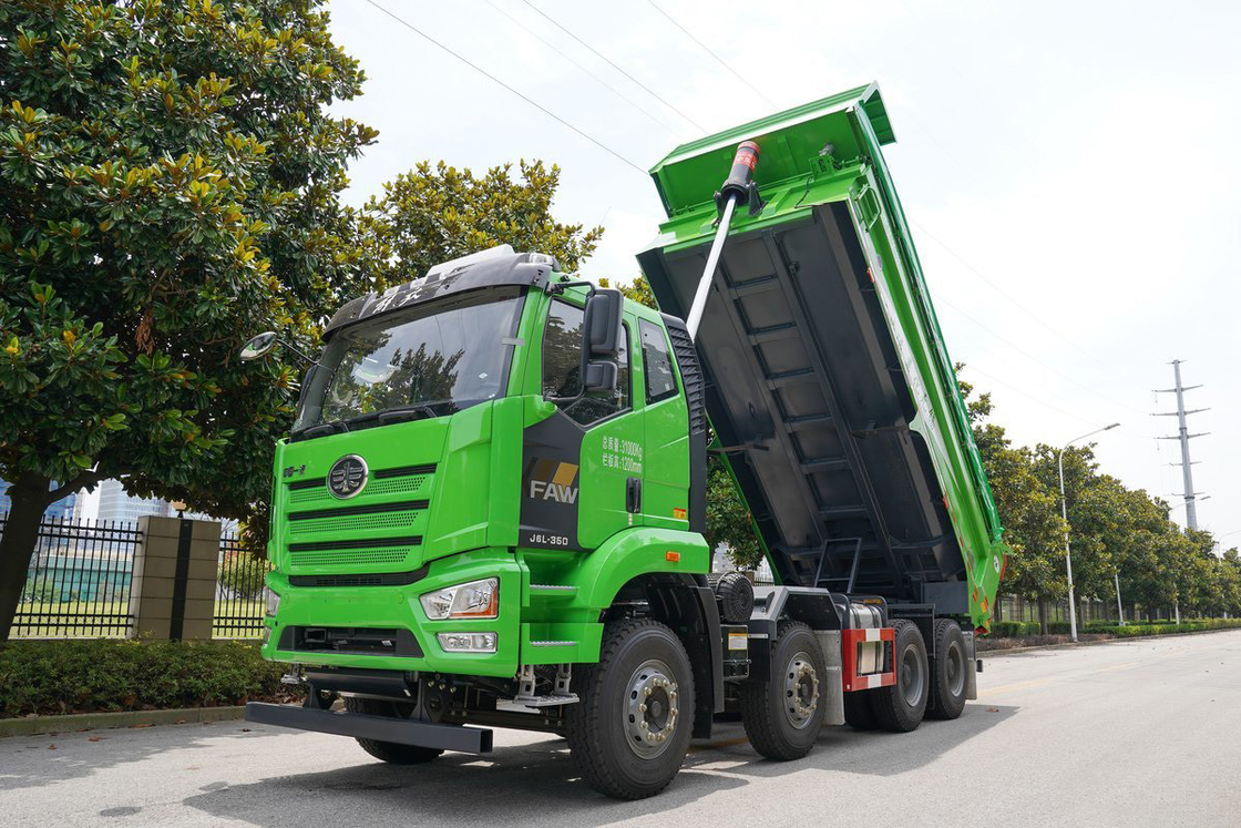 FAW Jiefang Dump Truck J6L Heavy Truck Diesel 10 Gear 350hp 8X4 Airbag Shock Absorbing Seat Dump Box