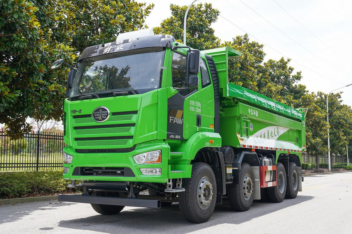 FAW Jiefang Dump Truck J6L Heavy Truck Diesel 10 Gear 350hp 8X4 Airbag Shock Absorbing Seat Dump Box