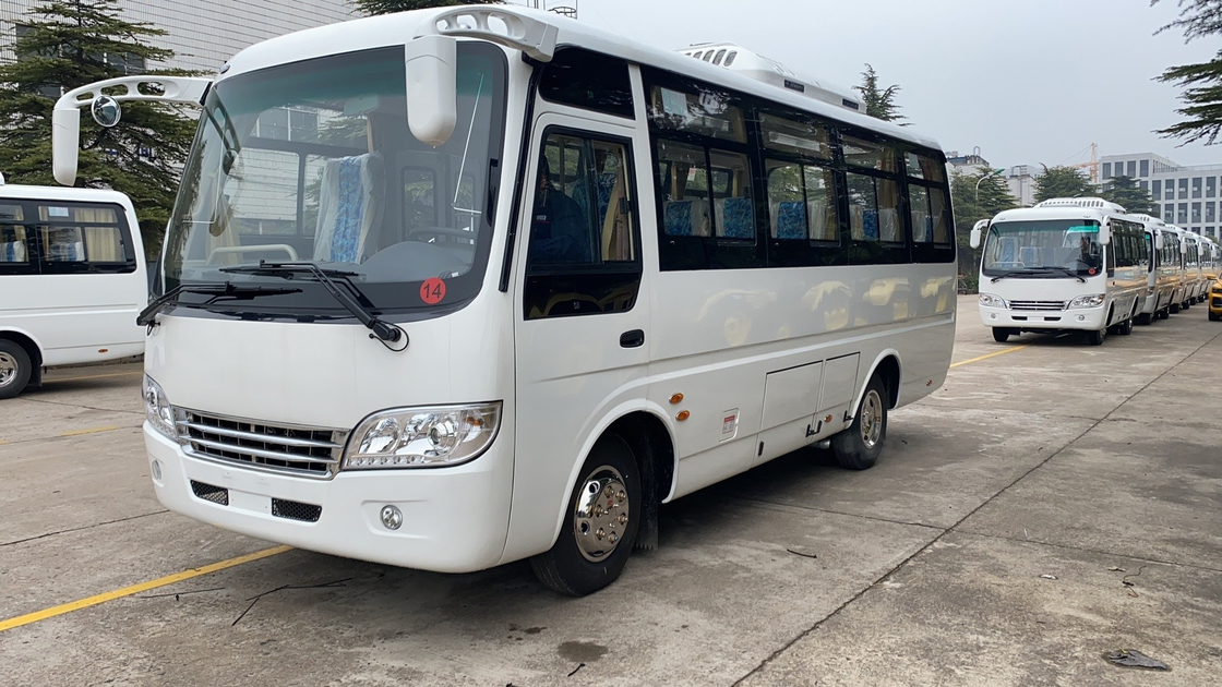 Coaster Mini Bus Yuchai Motor Mudan MD6668 25 zitplaatsen 2+2 zitplaatsen Layout Nieuwe airconditioner